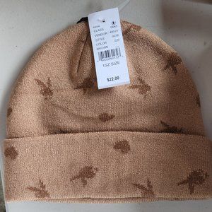 Playboy By Pacsun AOP Bunny Beanie - Brown - Brand New with Tags